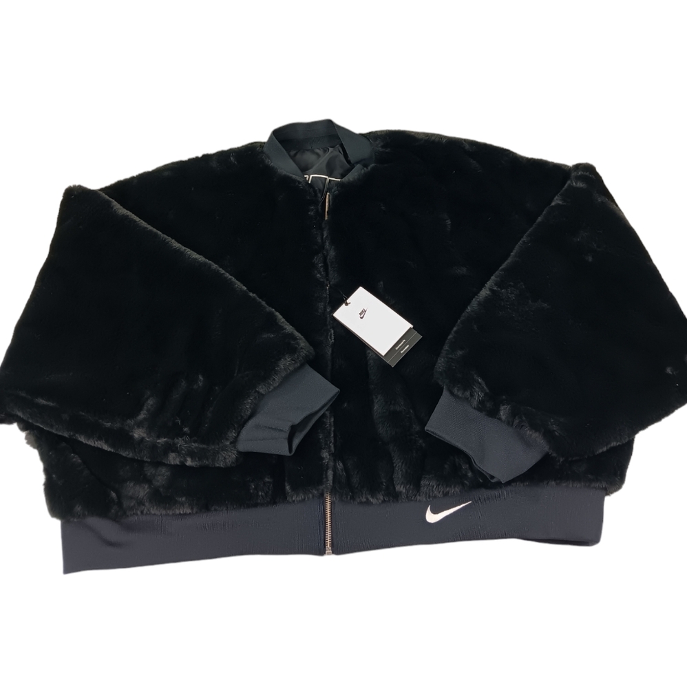 Nike NSW Sportswear Faux Fur Jacket SZ XL